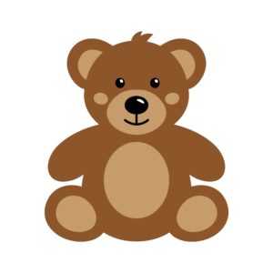 Cartoon image of a brown teddy bear
